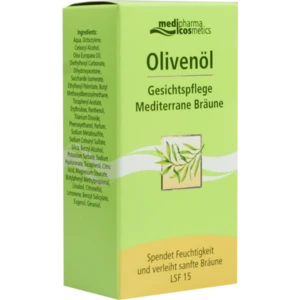 OLIVENÖL GESICHTSPFLEGE Creme Mediterrane Bräune 1 OLIVENÖL GESICHTSPFLEGE Creme Mediterrane Bräune